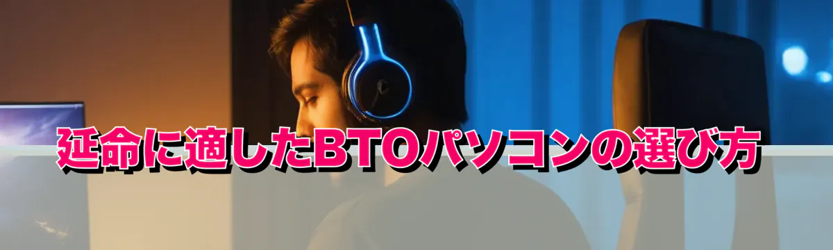 延命に適したBTOパソコンの選び方