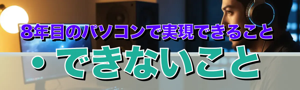 8年目のパソコンで実現できること・できないこと