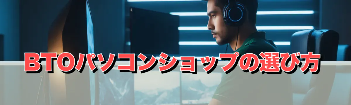 BTOパソコンショップの選び方