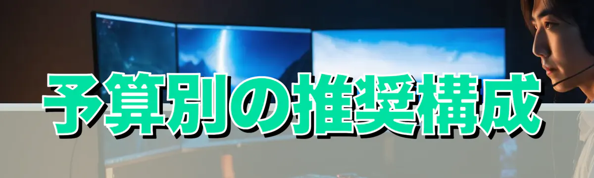 予算別の推奨構成