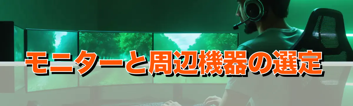 モニターと周辺機器の選定
