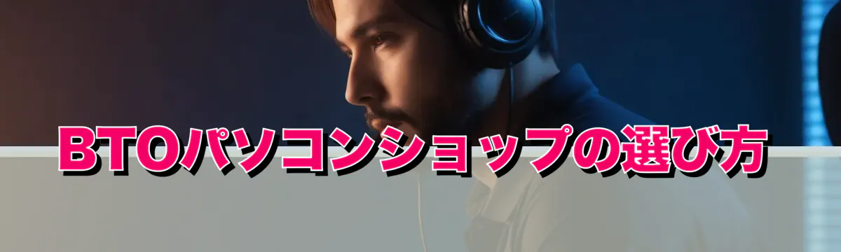 BTOパソコンショップの選び方