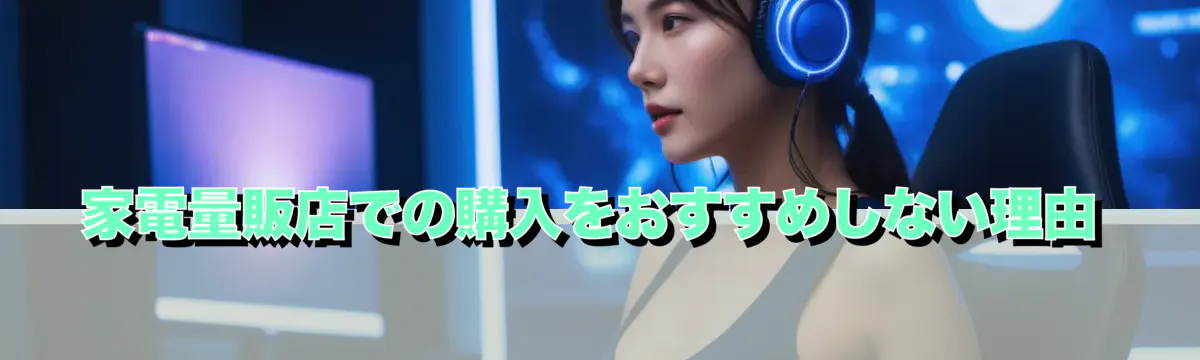 家電量販店での購入をおすすめしない理由