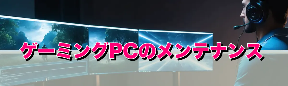 ゲーミングPCのメンテナンス