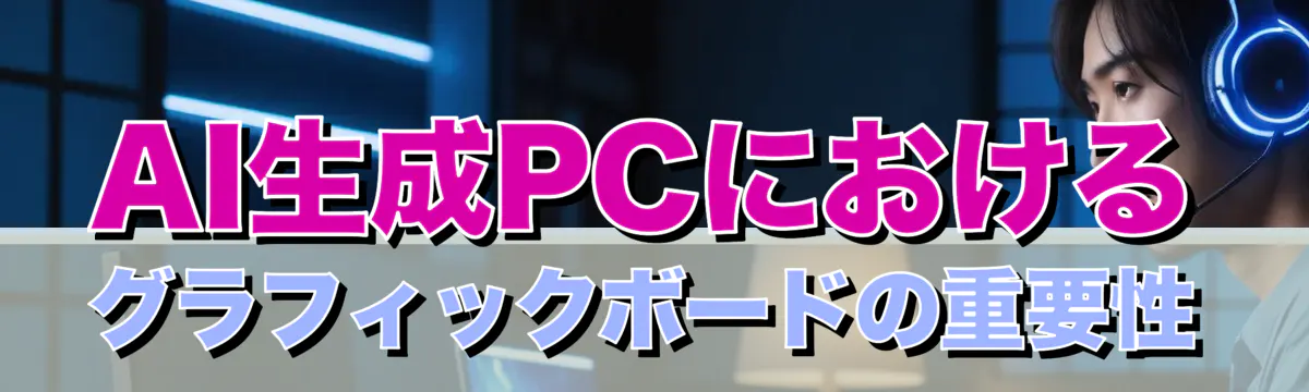 AI生成PCにおけるグラフィックボードの重要性