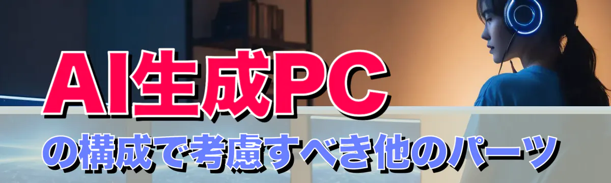 AI生成PCの構成で考慮すべき他のパーツ