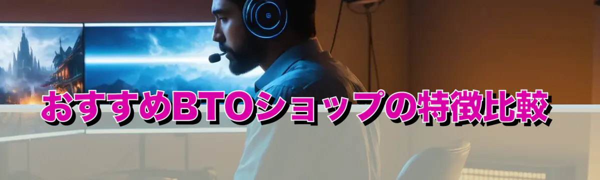 おすすめBTOショップの特徴比較