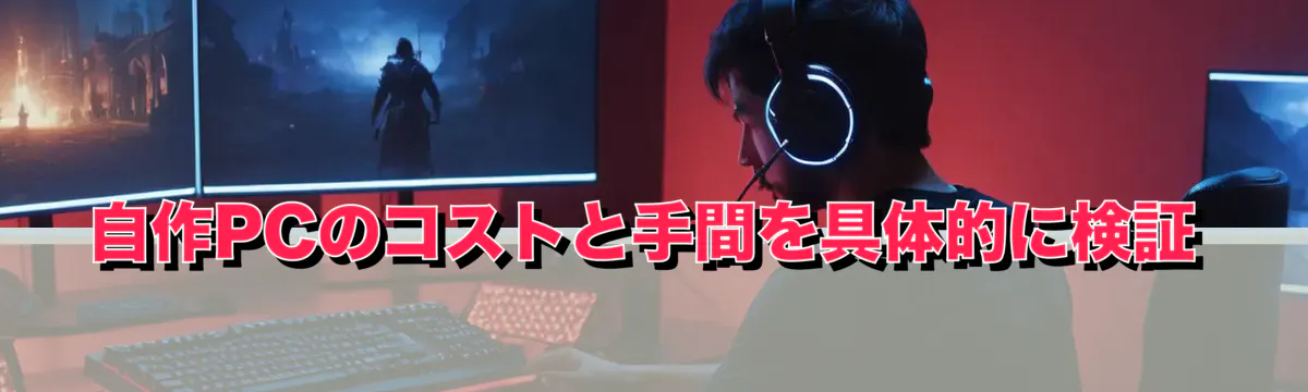 自作PCのコストと手間を具体的に検証
