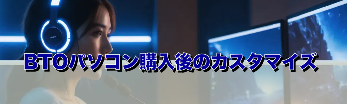 BTOパソコン購入後のカスタマイズ