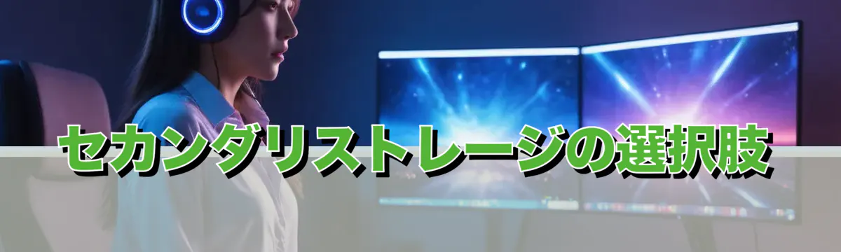 セカンダリストレージの選択肢