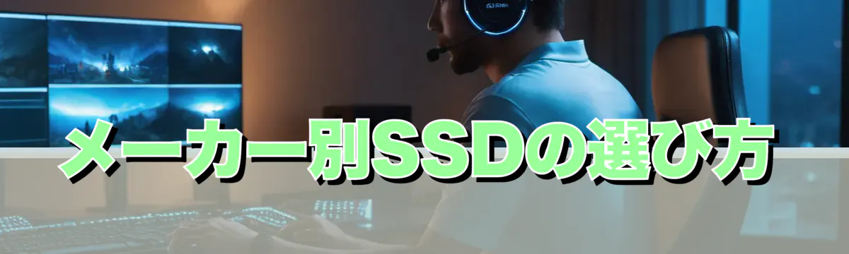 メーカー別SSDの選び方