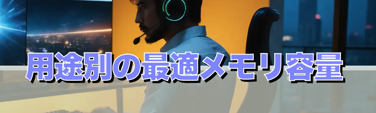 用途別の最適メモリ容量