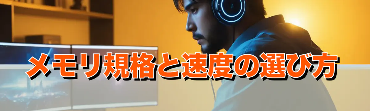 メモリ規格と速度の選び方