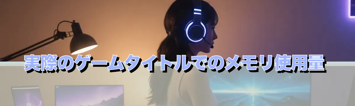 実際のゲームタイトルでのメモリ使用量