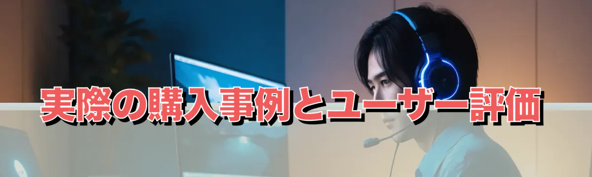 実際の購入事例とユーザー評価