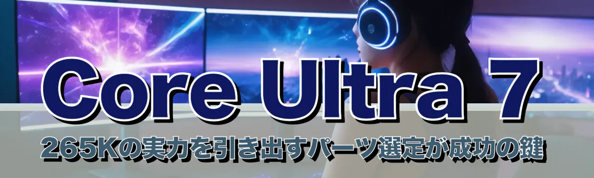 Core Ultra 7 265Kの実力を引き出すパーツ選定が成功の鍵
