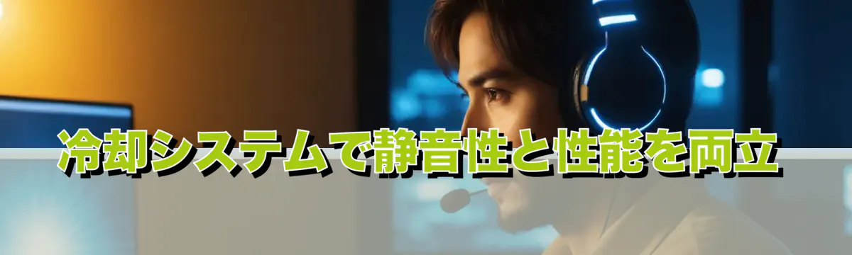 冷却システムで静音性と性能を両立