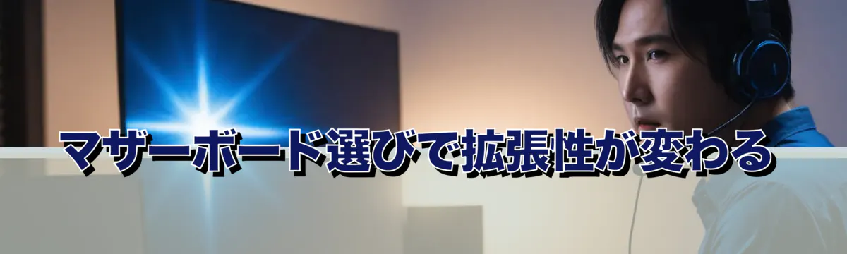 マザーボード選びで拡張性が変わる