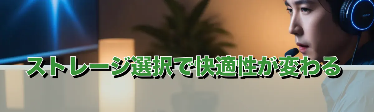 ストレージ選択で快適性が変わる