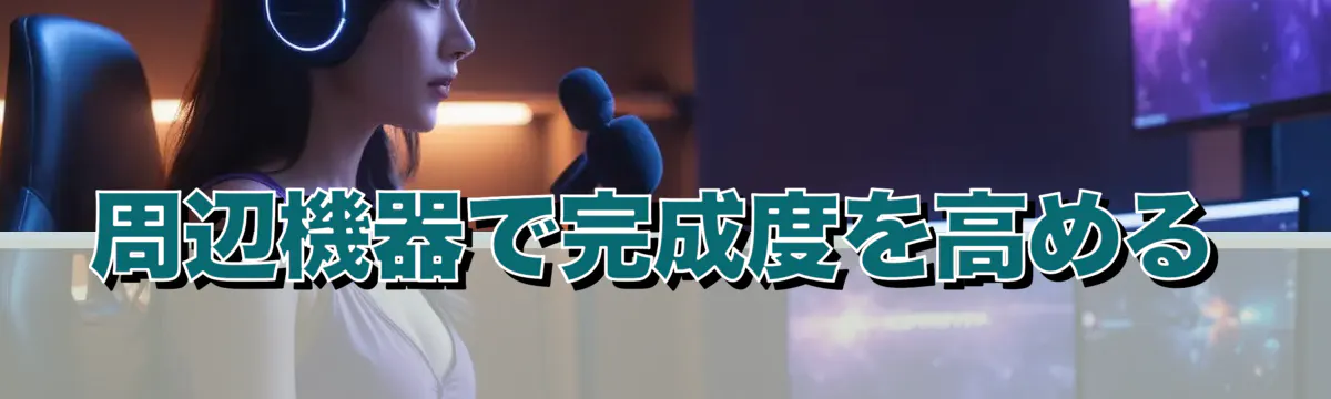 周辺機器で完成度を高める