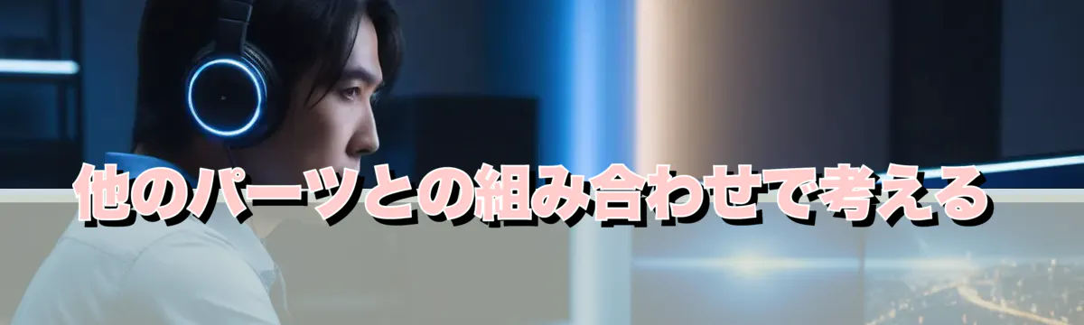 他のパーツとの組み合わせで考える