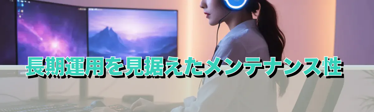 長期運用を見据えたメンテナンス性