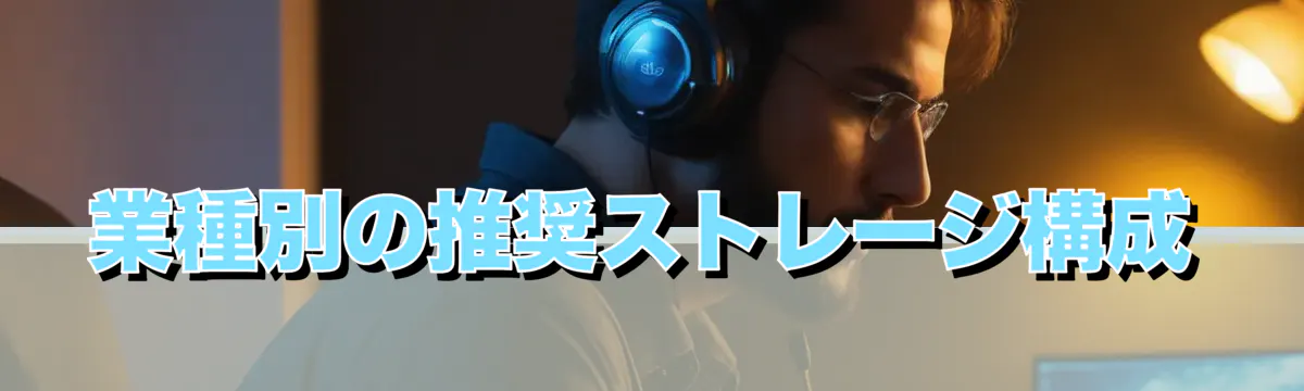 業種別の推奨ストレージ構成