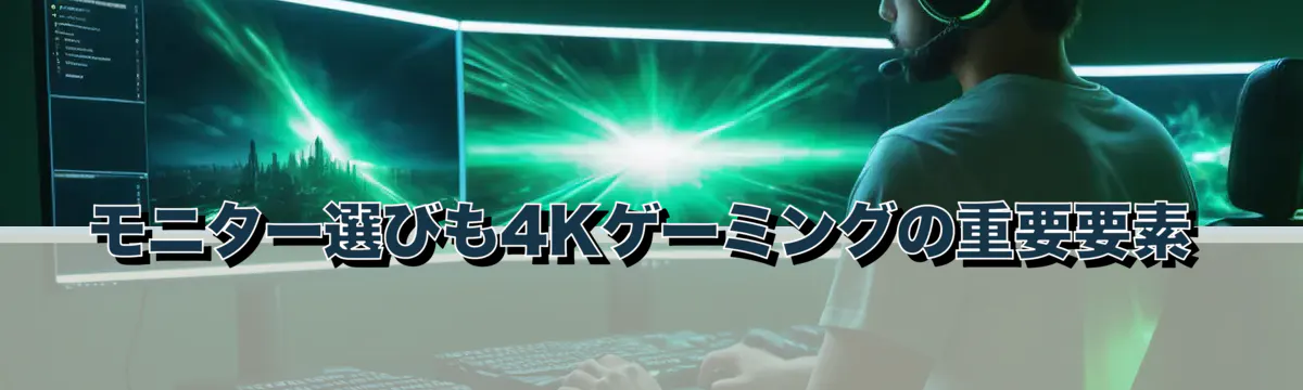 モニター選びも4Kゲーミングの重要要素