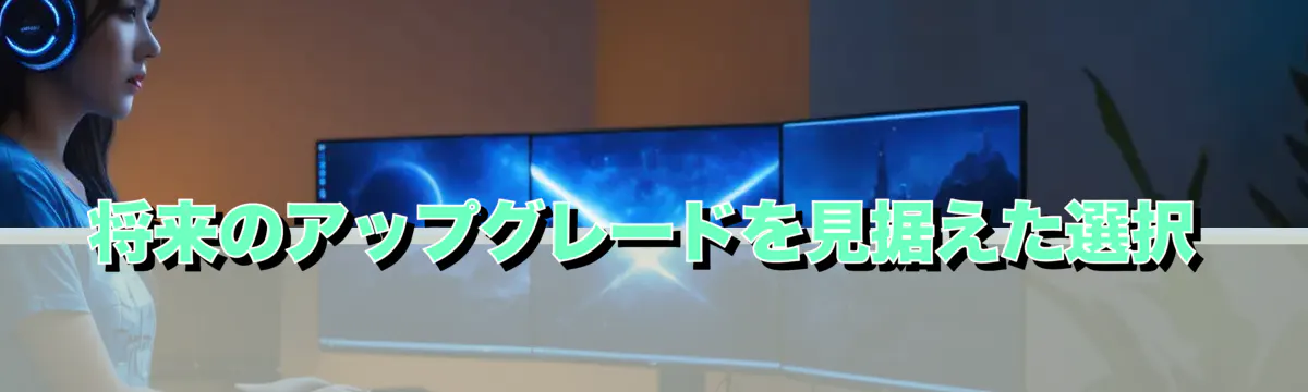 将来のアップグレードを見据えた選択