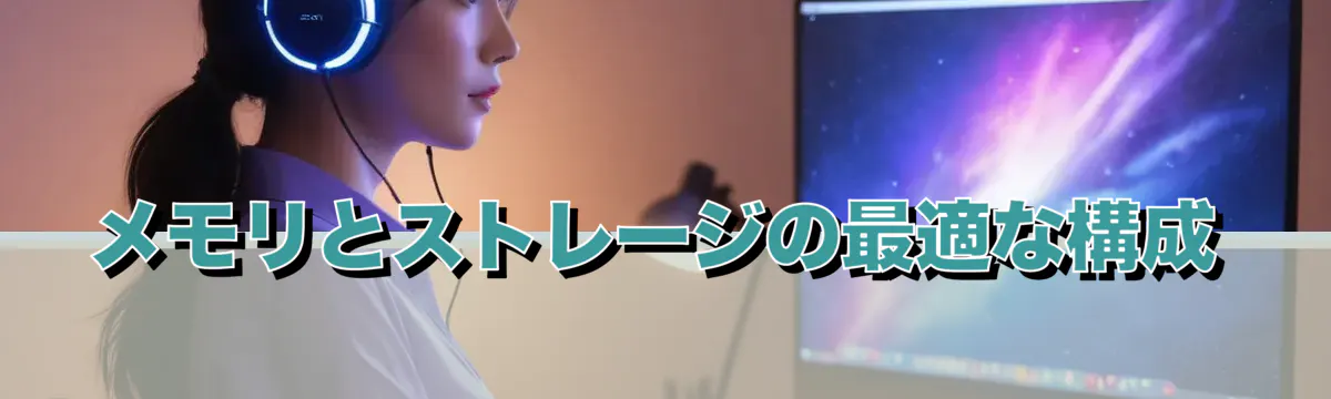 メモリとストレージの最適な構成