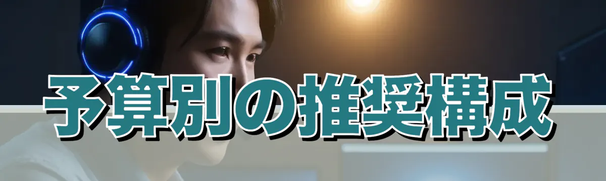 予算別の推奨構成