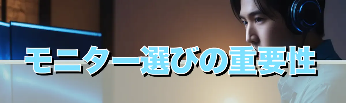 モニター選びの重要性