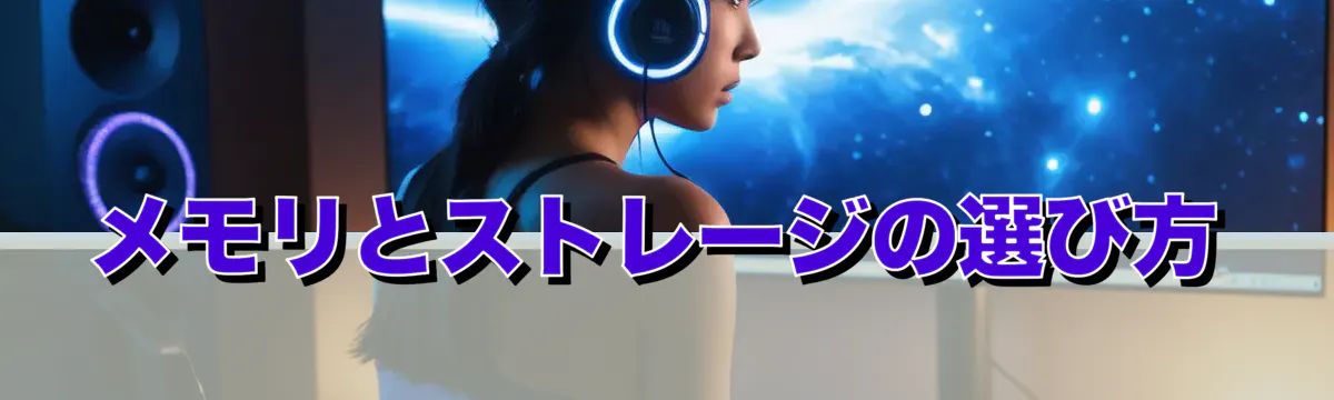 メモリとストレージの選び方