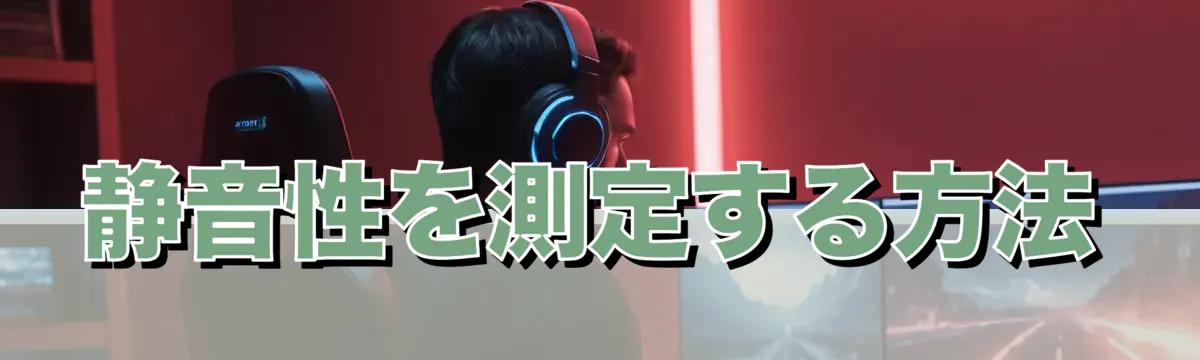 静音性を測定する方法