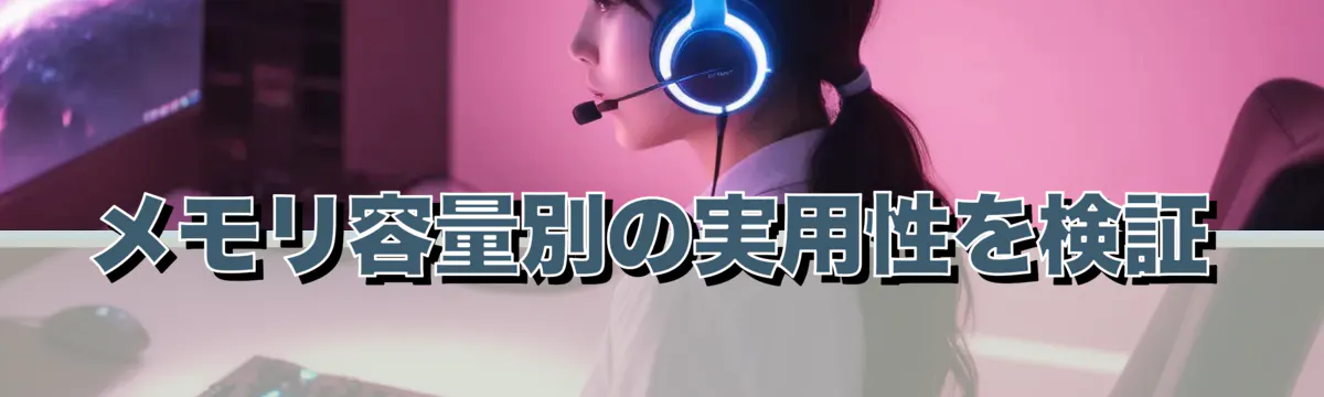 メモリ容量別の実用性を検証
