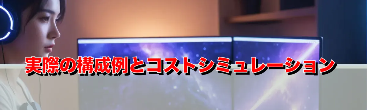 実際の構成例とコストシミュレーション