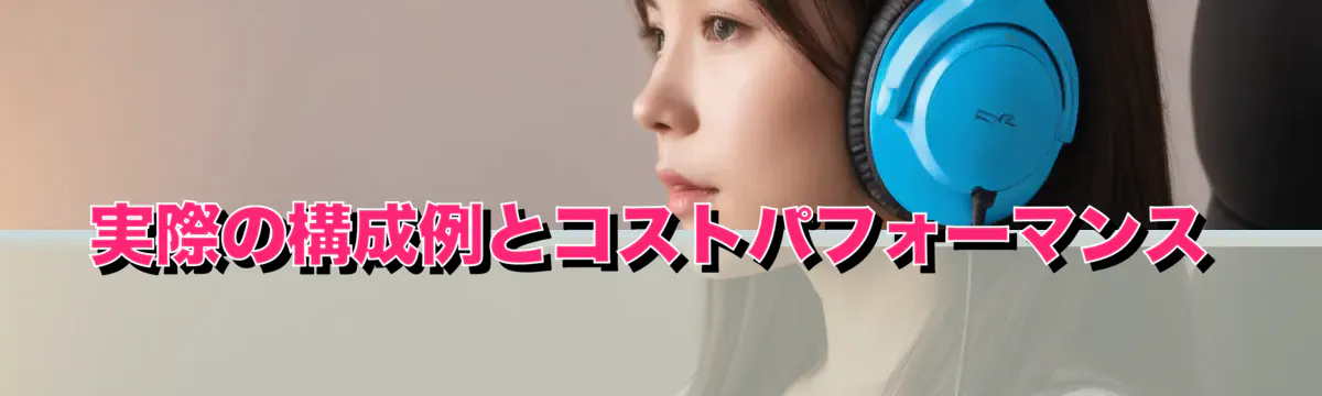 実際の構成例とコストパフォーマンス