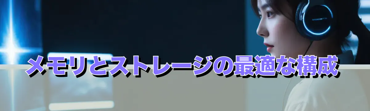 メモリとストレージの最適な構成