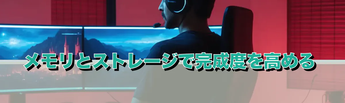 メモリとストレージで完成度を高める