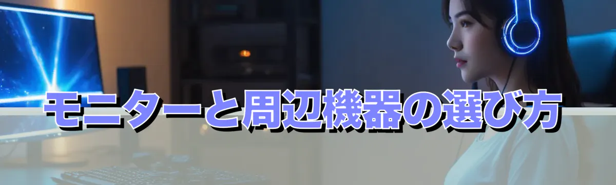 モニターと周辺機器の選び方
