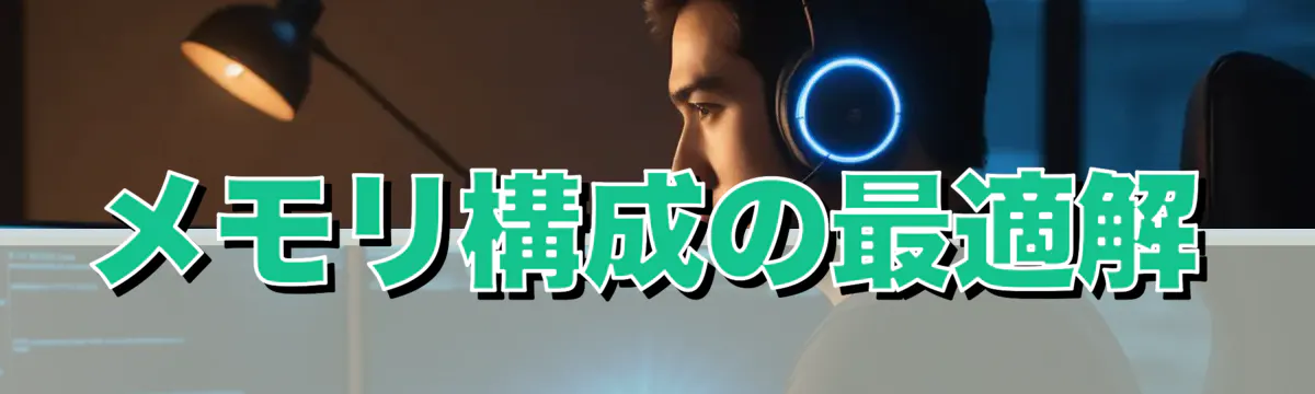 メモリ構成の最適解