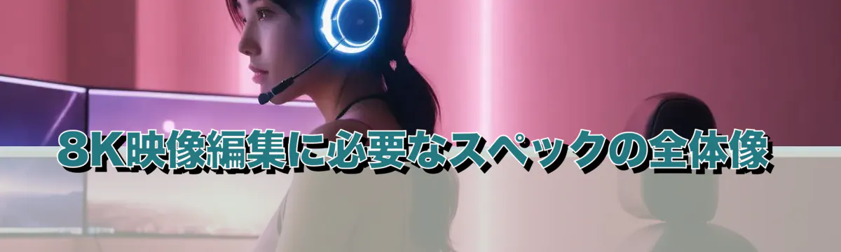 8K映像編集に必要なスペックの全体像