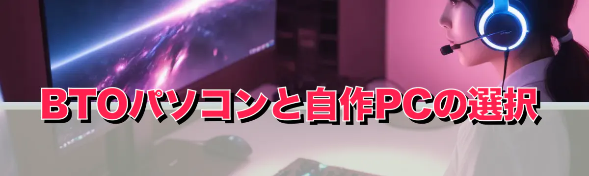 BTOパソコンと自作PCの選択