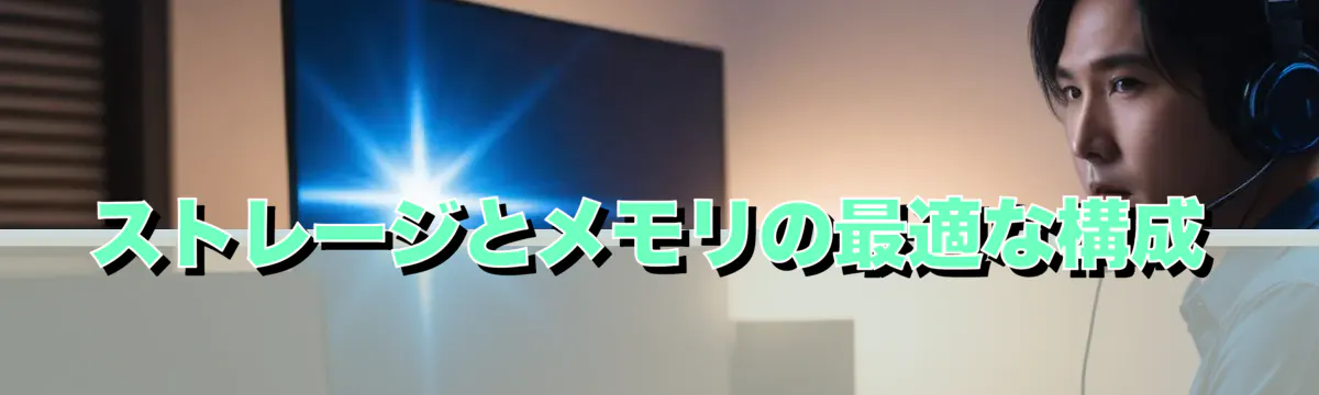 ストレージとメモリの最適な構成