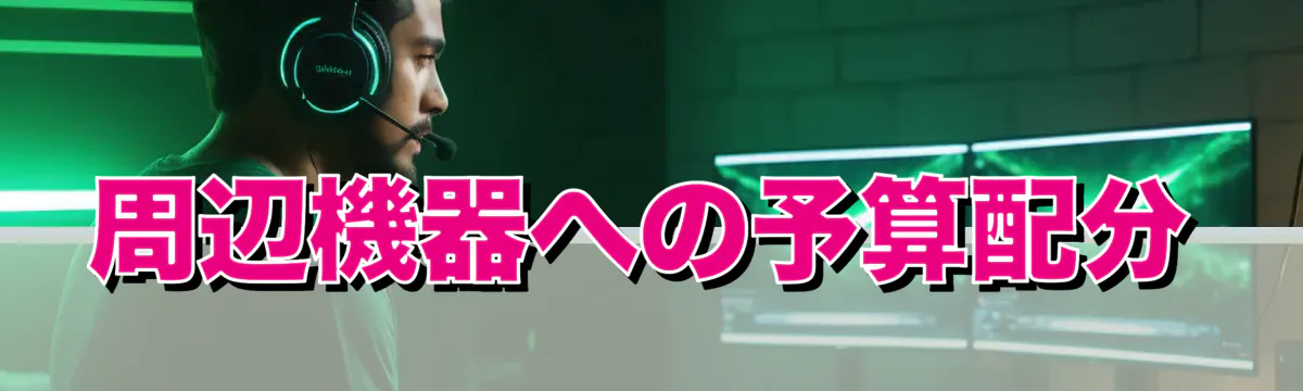 周辺機器への予算配分