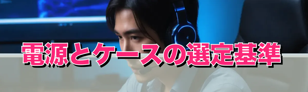 電源とケースの選定基準