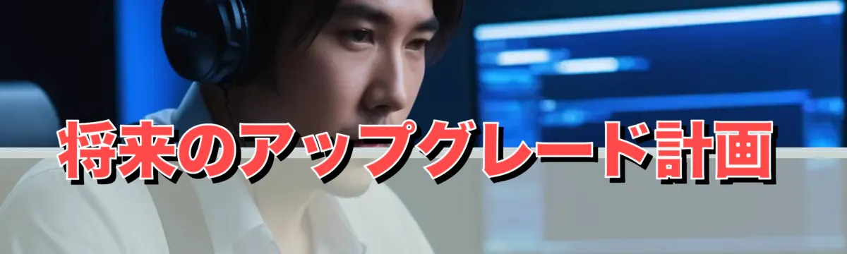 将来のアップグレード計画