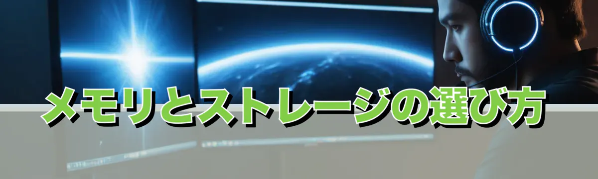 メモリとストレージの選び方