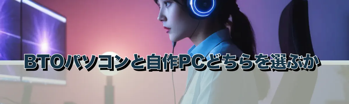 BTOパソコンと自作PCどちらを選ぶか