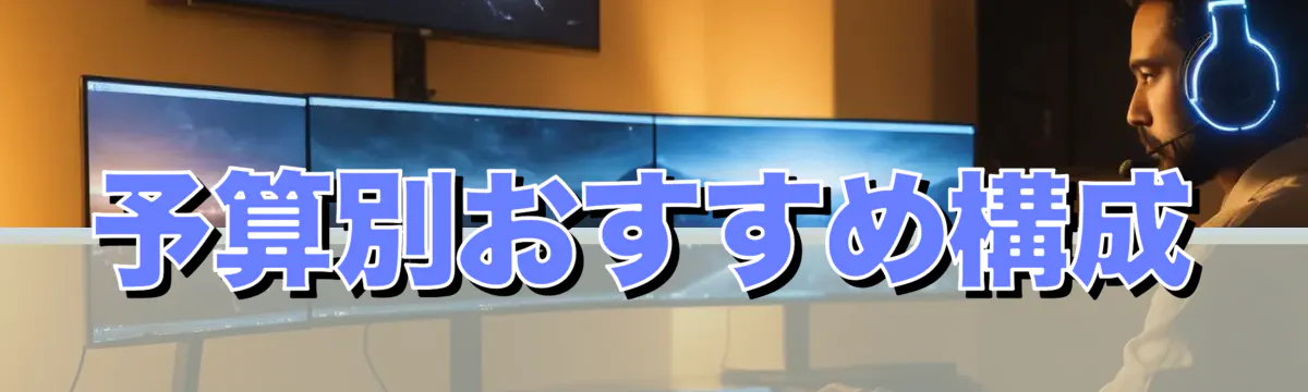 予算別おすすめ構成